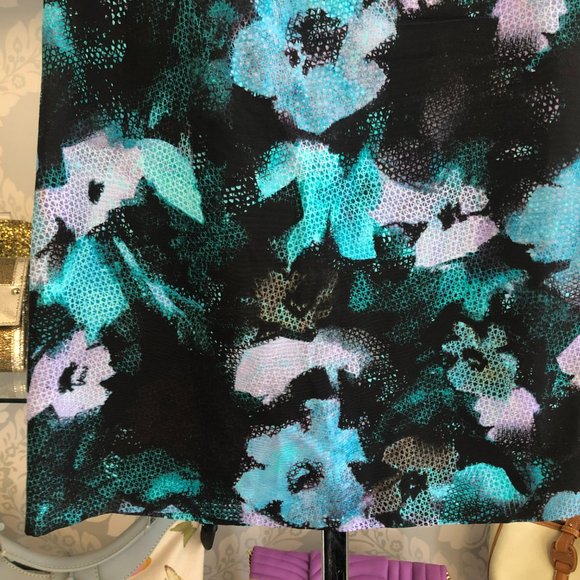 MILLY Multi-Color Floral Print Chloe Dress - Picture 3 of 9